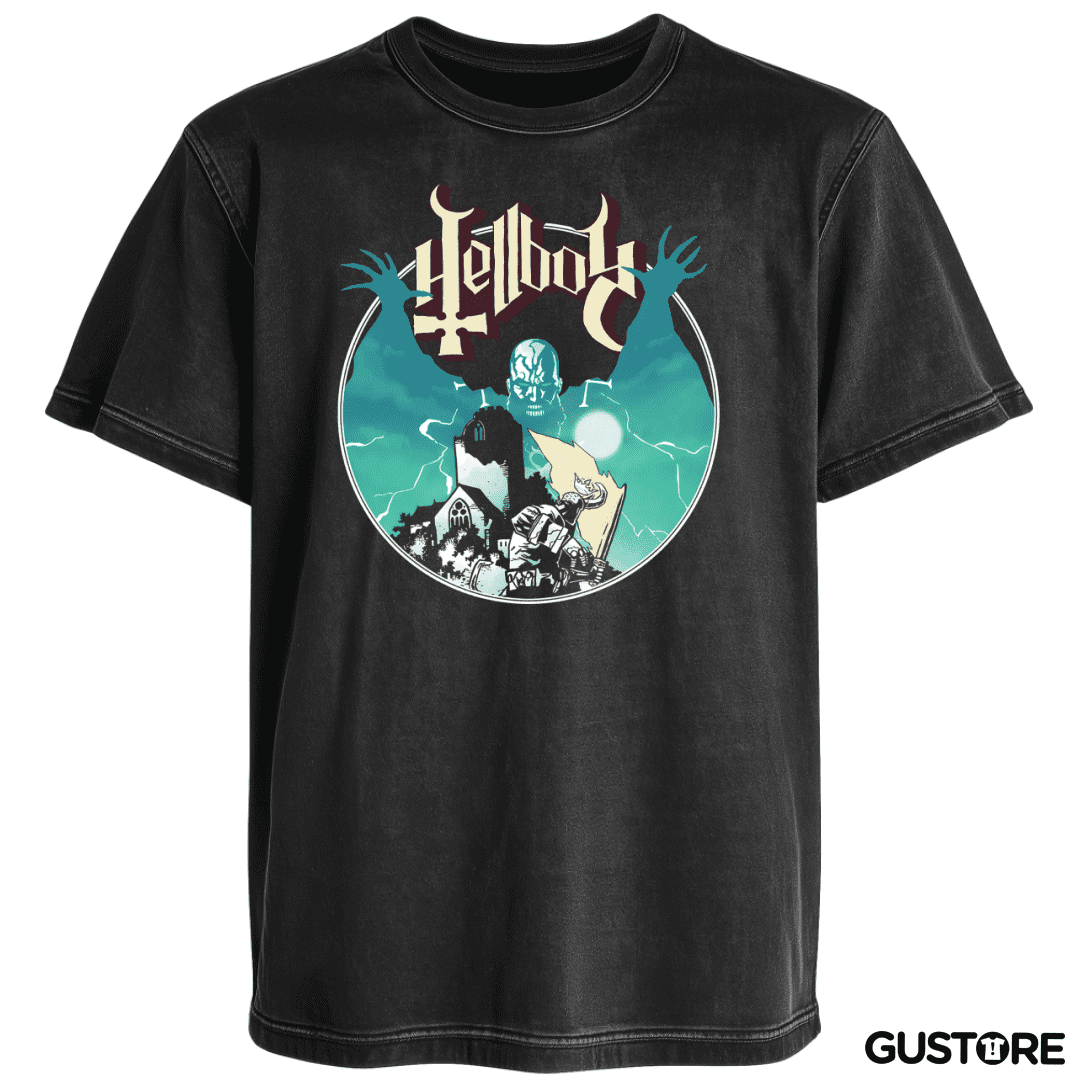Polera desgastada Ghost Hellboy