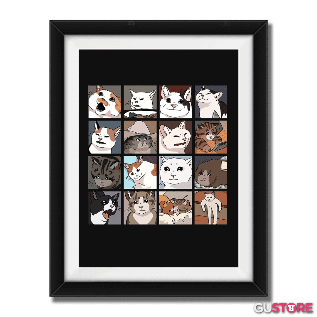 Cuadro decorativo Gatos memes