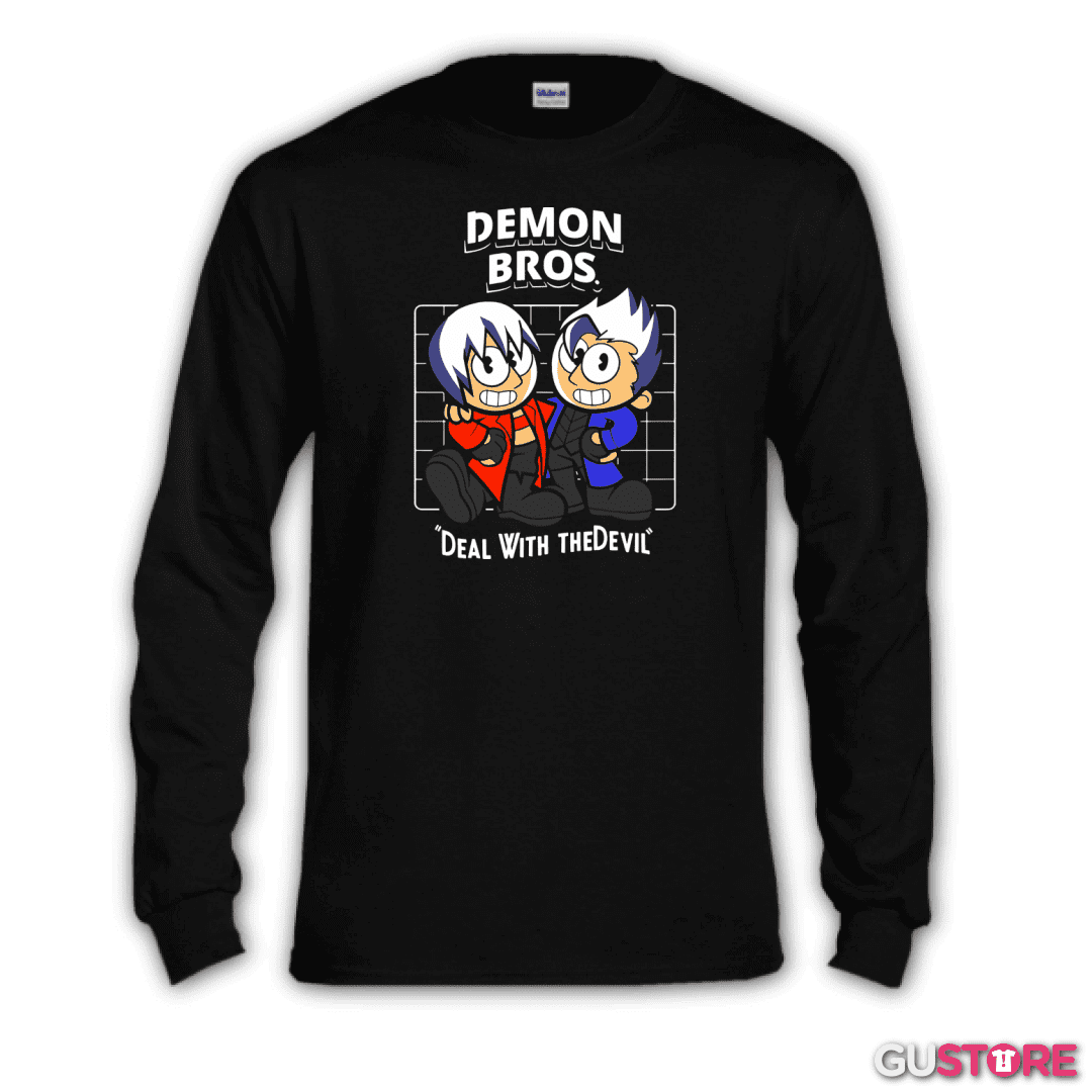 Polera manga larga Demon Bros