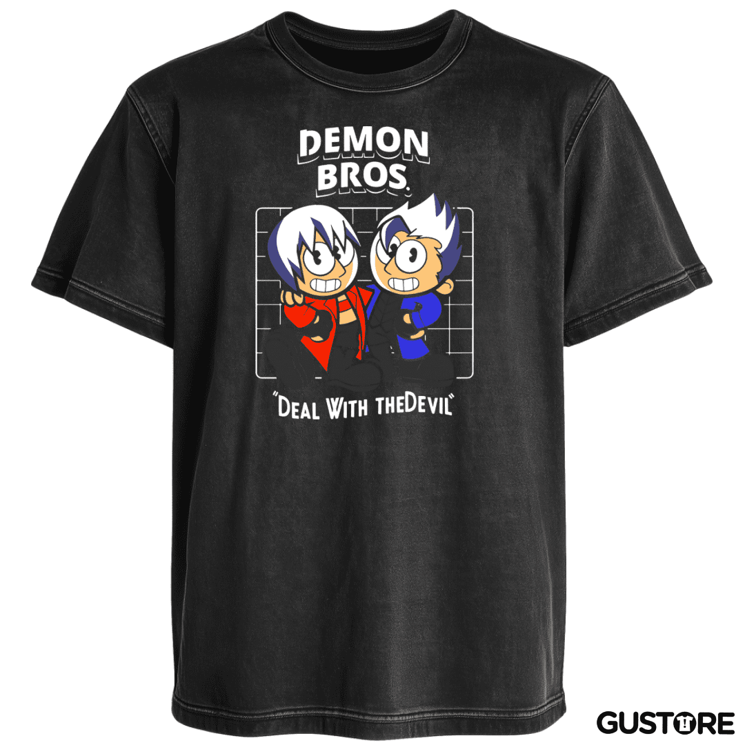 Polera desgastada Demon Bros