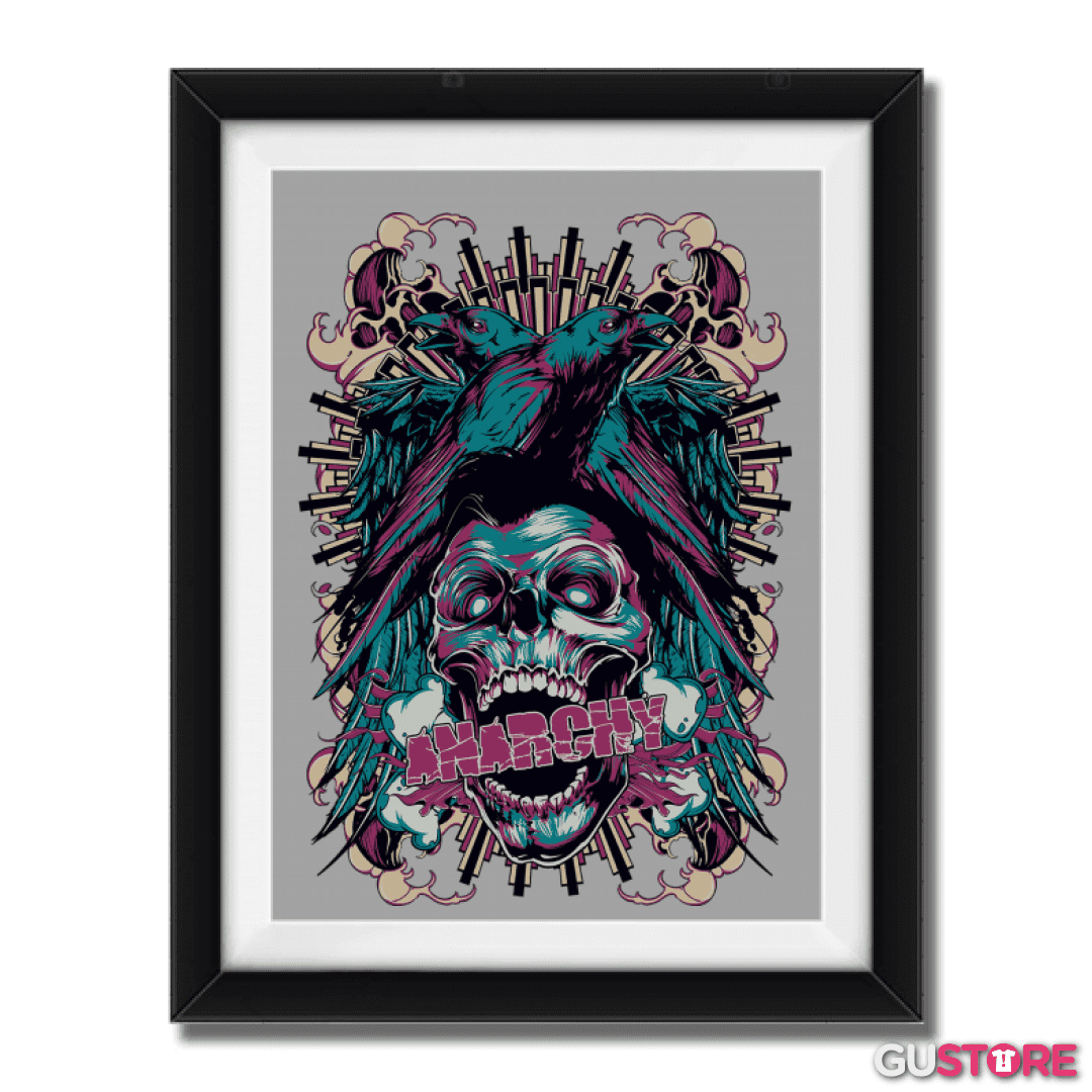 Cuadro decorativo Anarchy Skull 