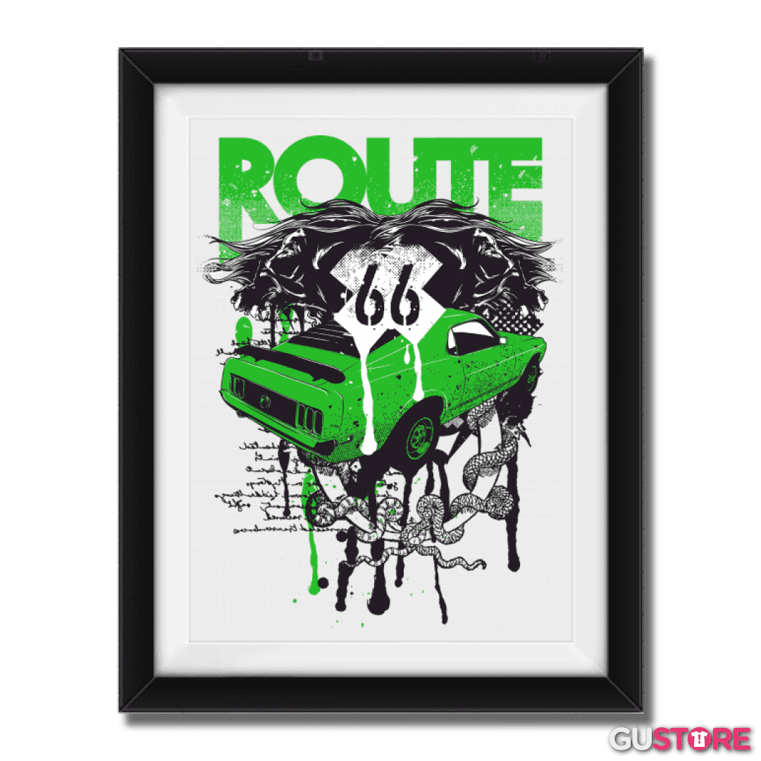 Cuadro decorativo Ruta 66