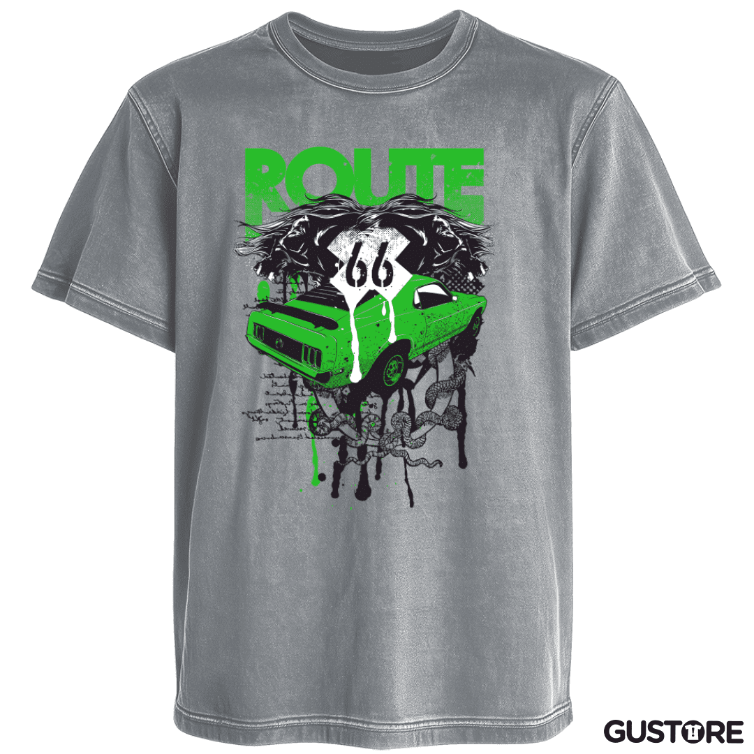 Polera desgastada Ruta 66