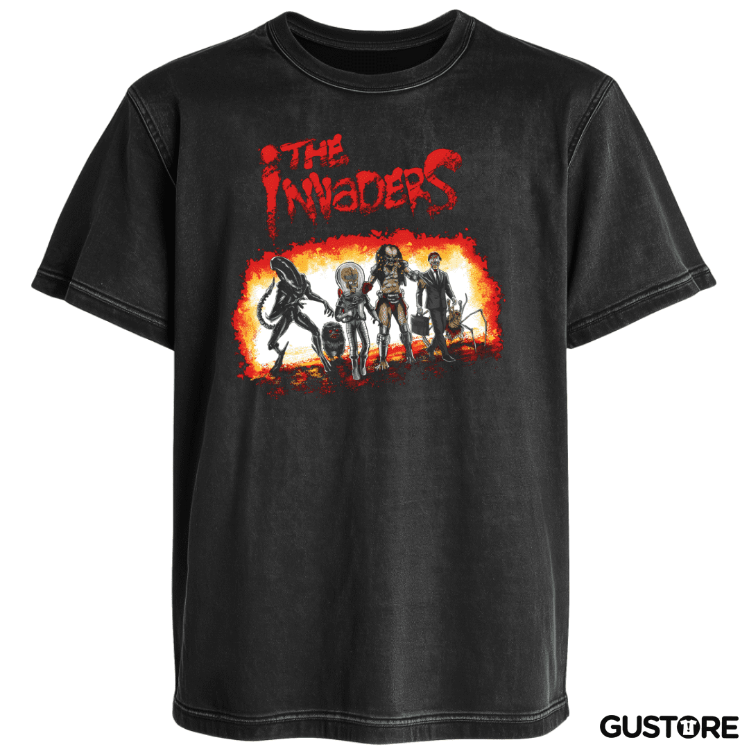 Polera desgastada The Invaders