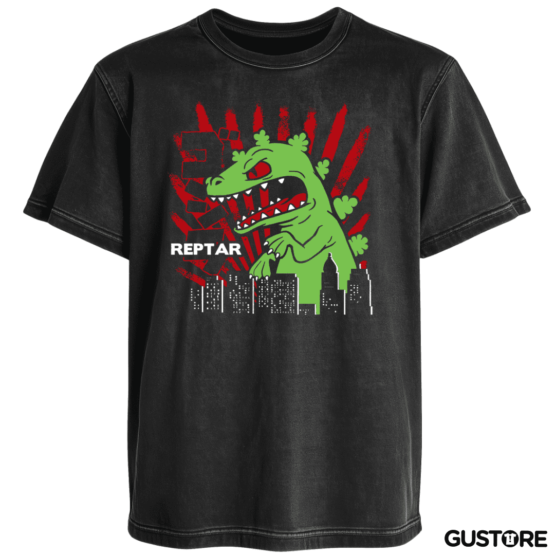 Polera desgastada Reptar attack