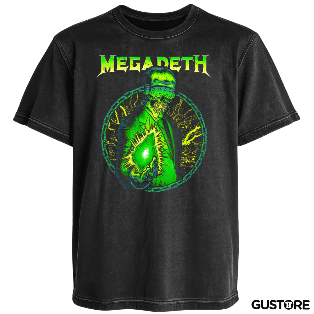 Polera desgastada Megadeth Rust