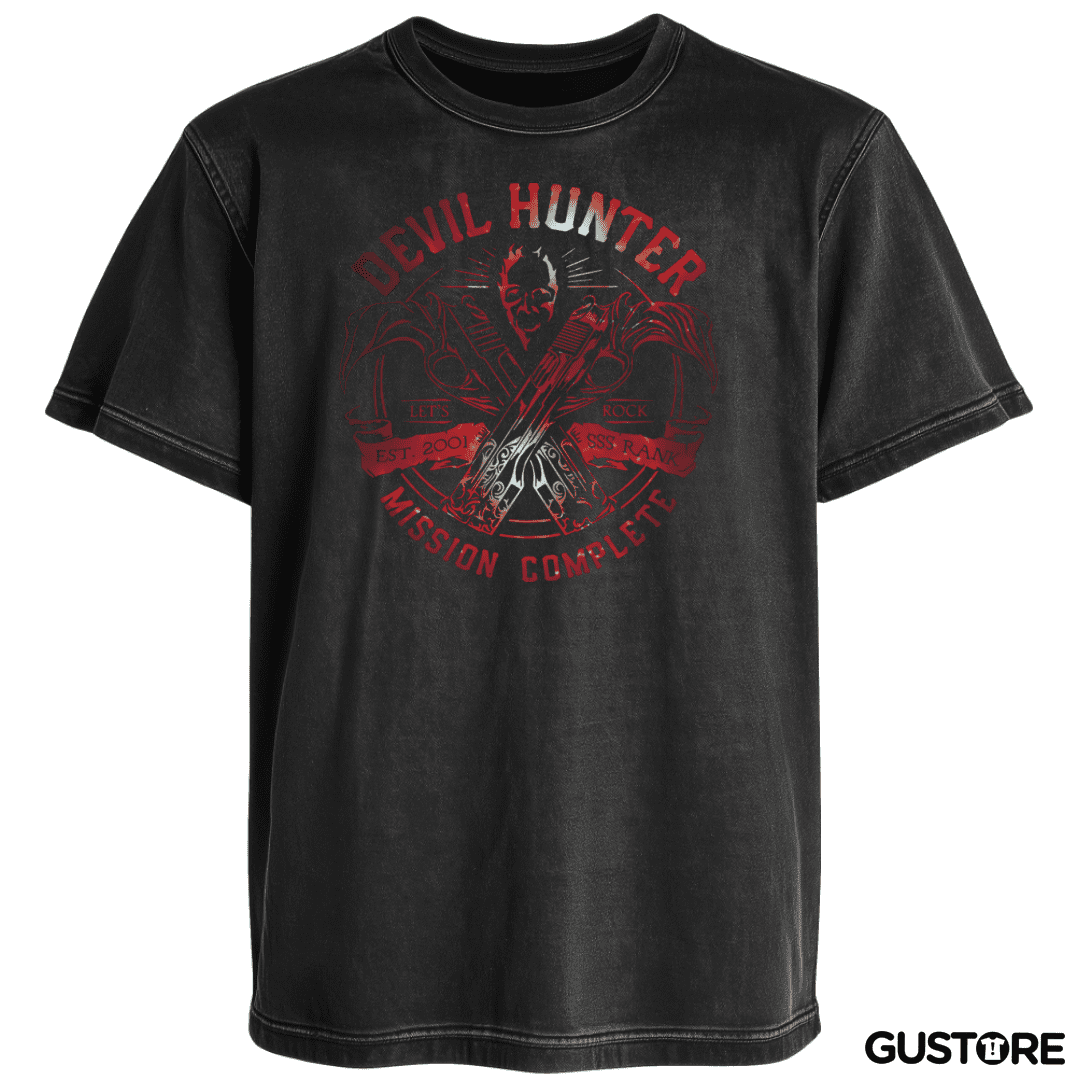 Polera desgastada Devil Hunter