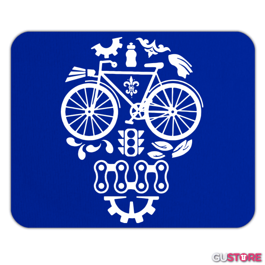 Mousepad Calavera Bicicleta