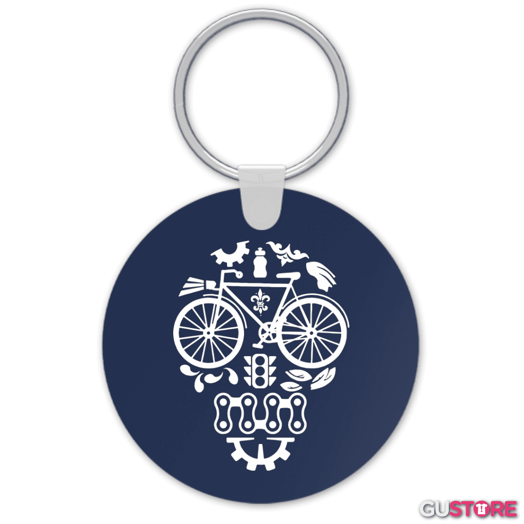 Llavero Calavera Bicicleta
