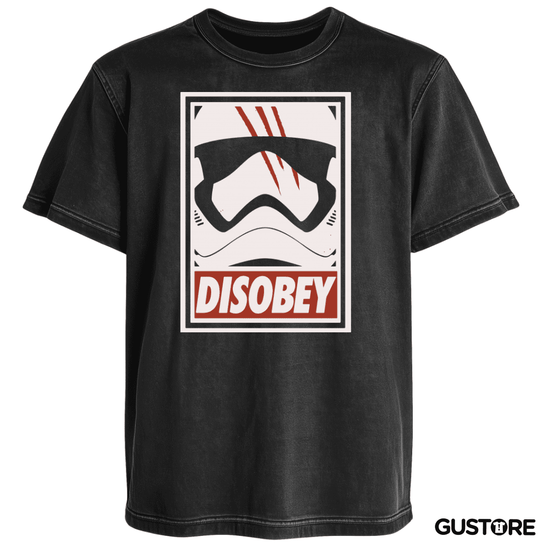 Polera desgastada Disobey