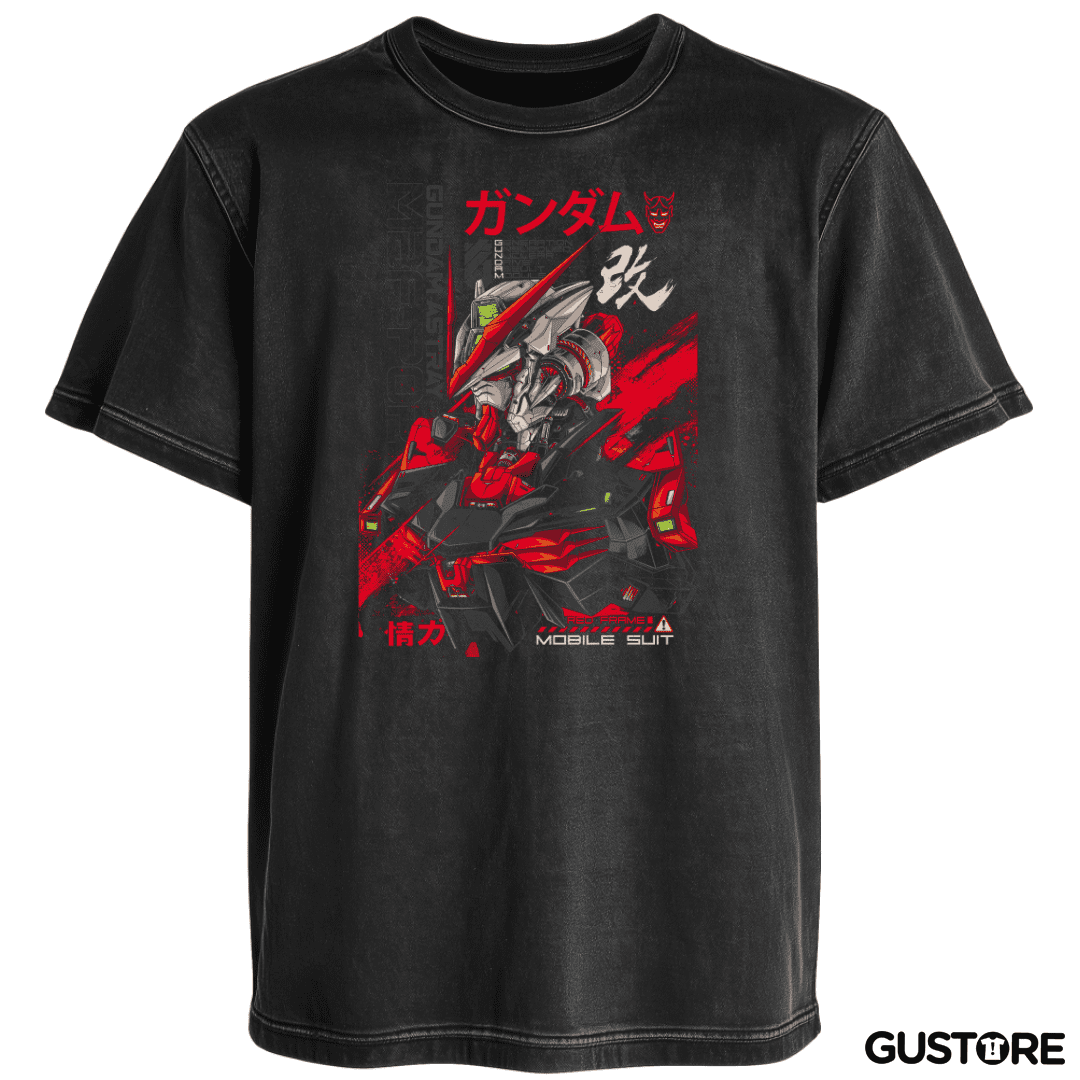 Polera desgastada Astray Red Frame 