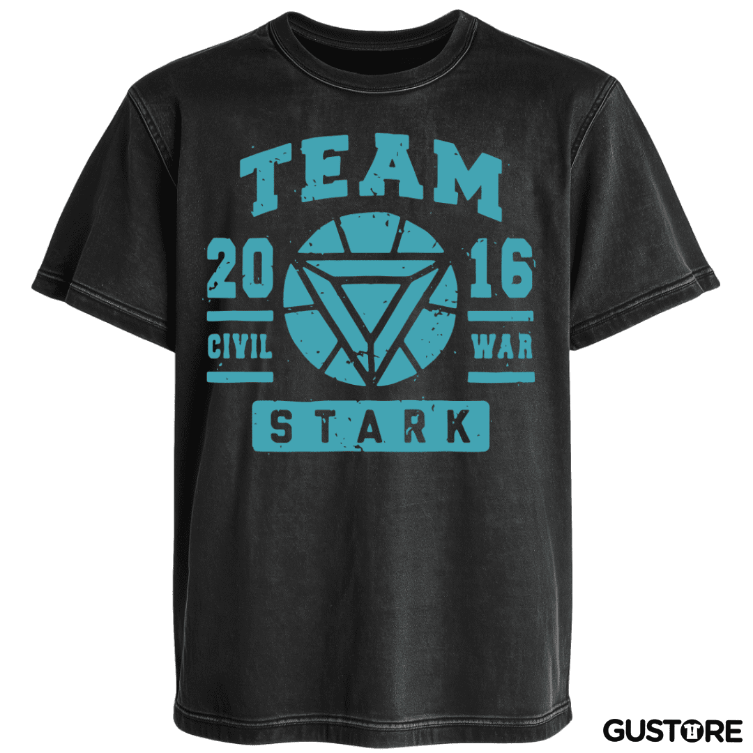 Polera desgastada Team Stark