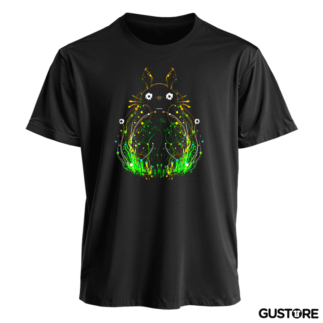 Polera Totoro lineas brillantes