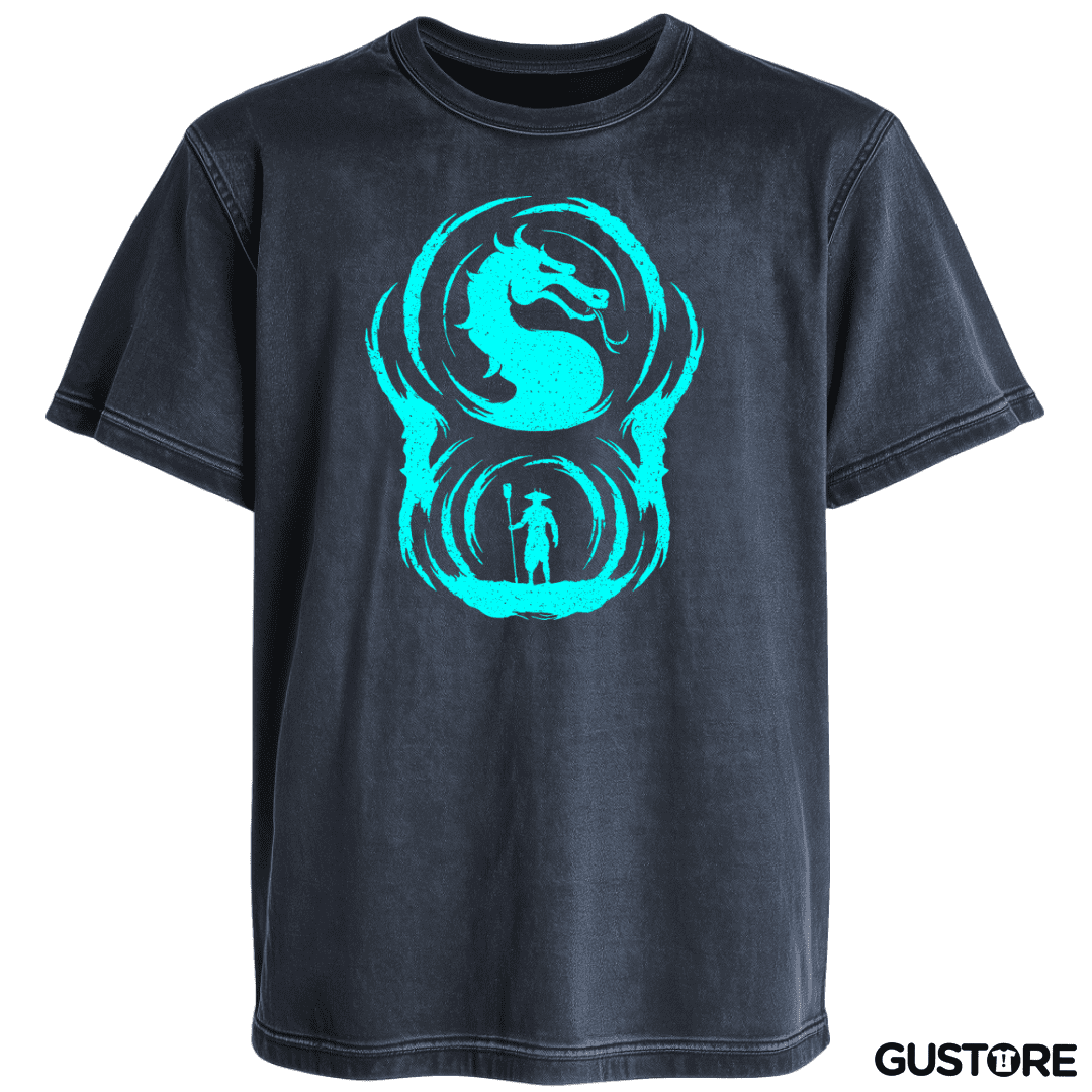 Polera desgastada Mortal Kombat- Raiden