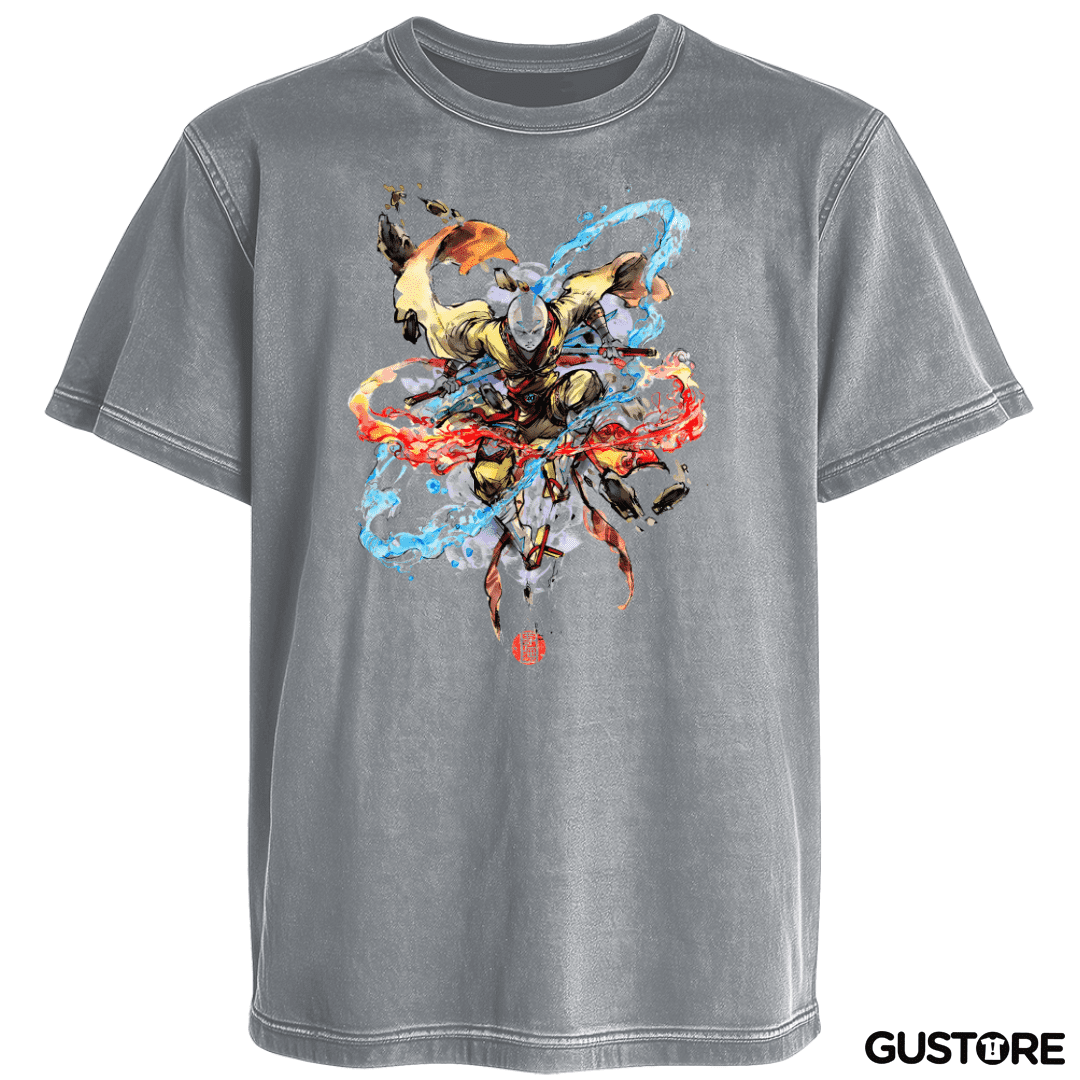 Polera desgastada Aang Samurai