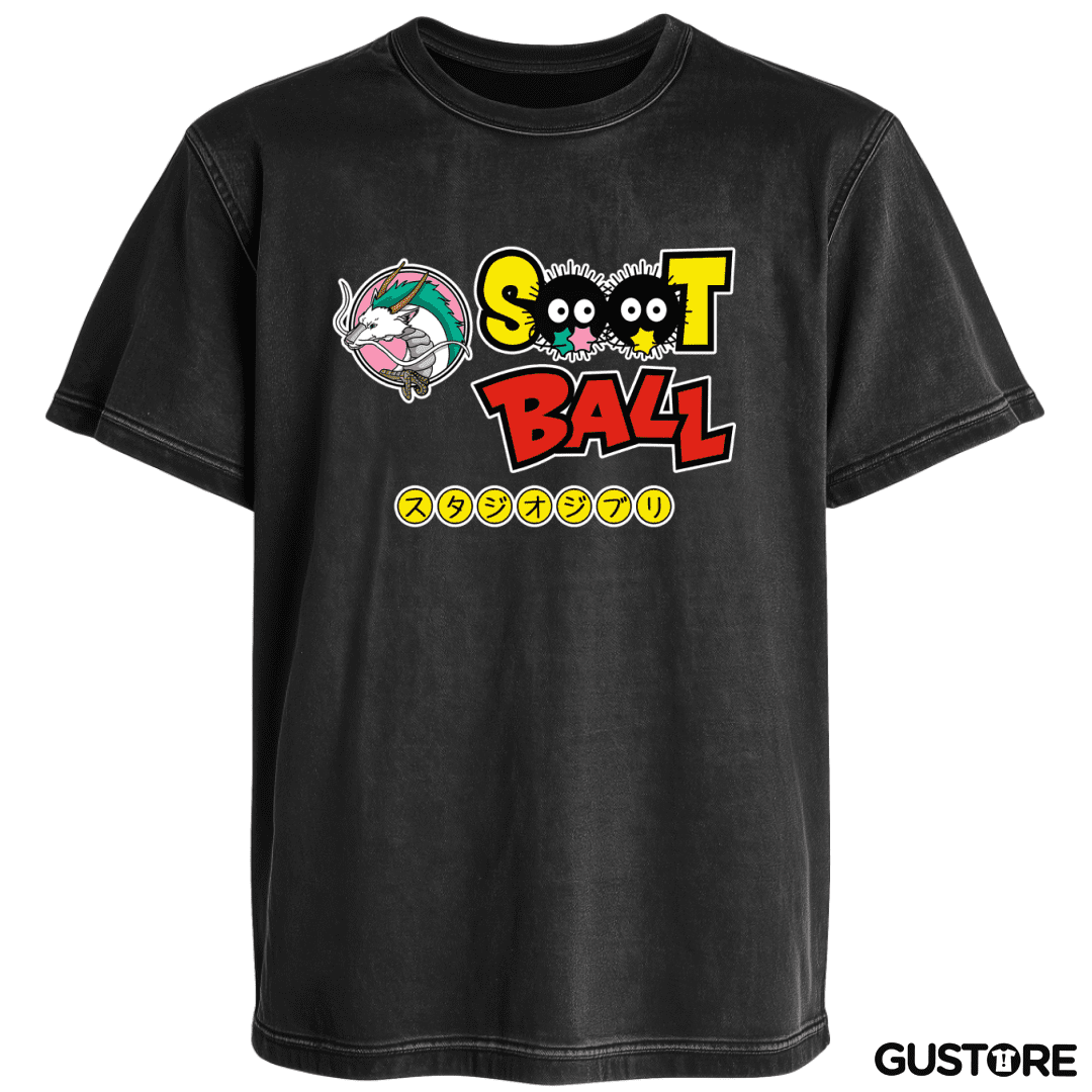 Polera desgastada Soot Ball