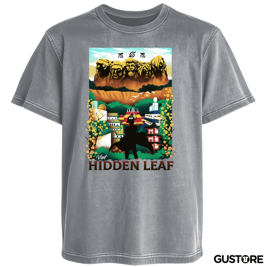 Polera desgastada Aldea Oculta de la Hoja