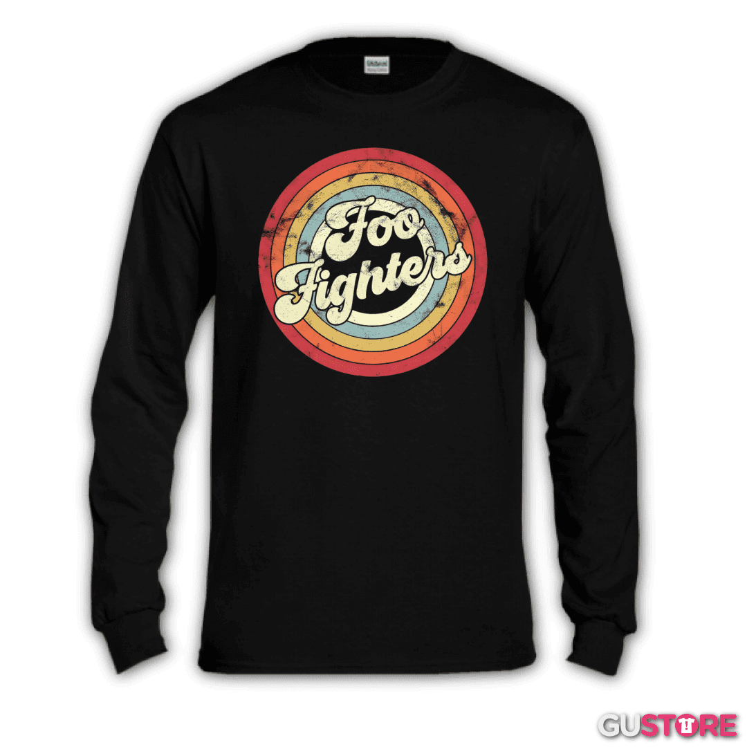 Polera manga larga Foo fiighters retro