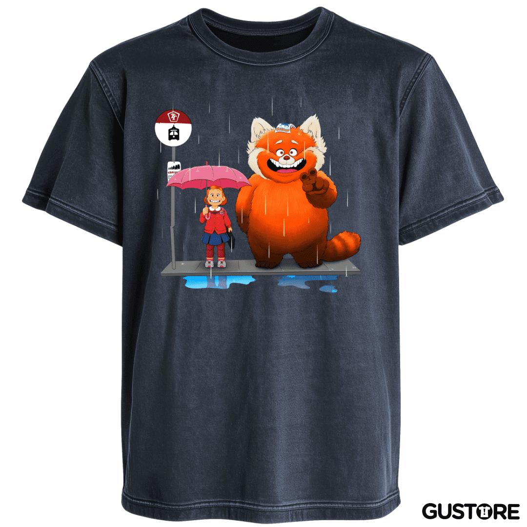 Polera desgastada Red Totoro