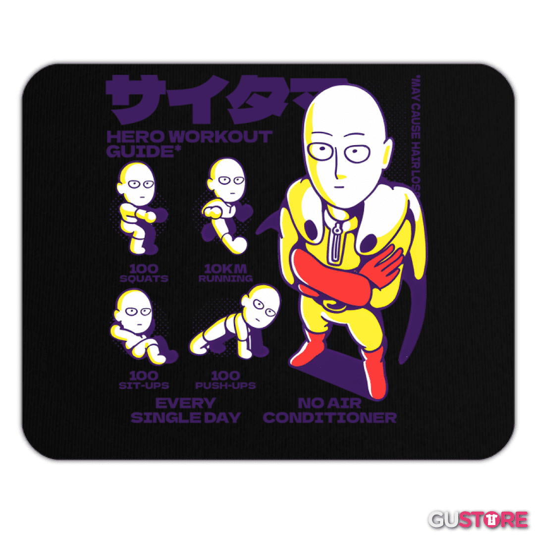 Mousepad Guía de Entrenamiento de Saitama