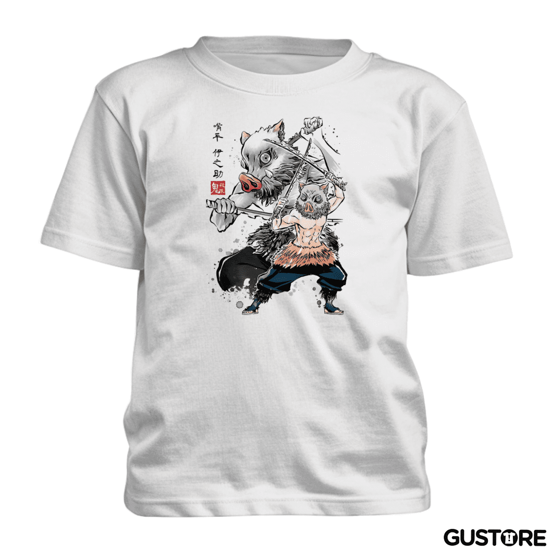 Polera de niño Inosuke Hashibira 