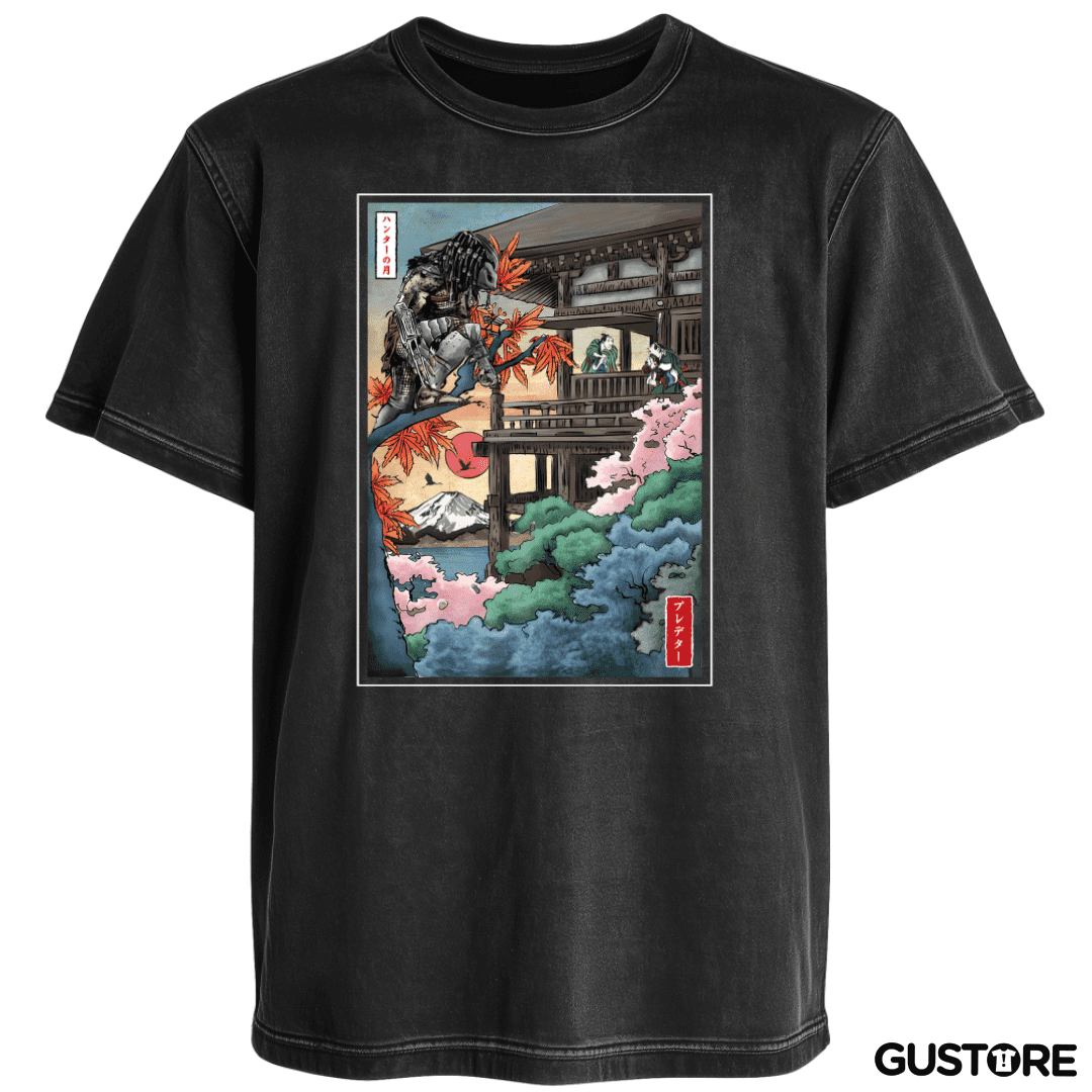 Polera desgastada Depredador Ukiyo e