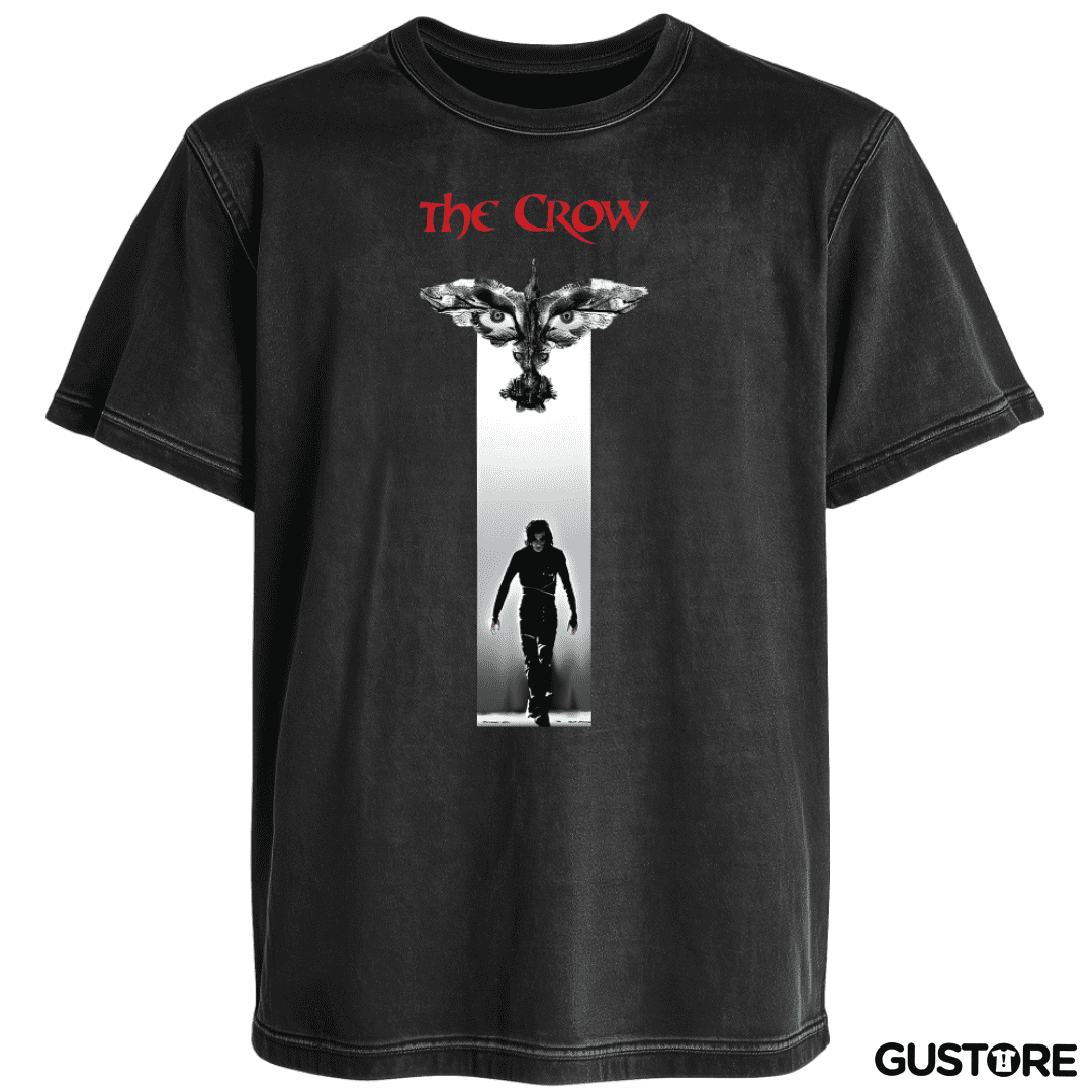 Polera desgastada El cuervo