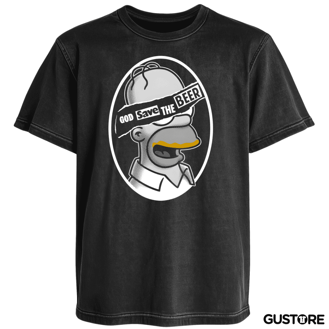 Polera desgastada Dios Salve la Chela