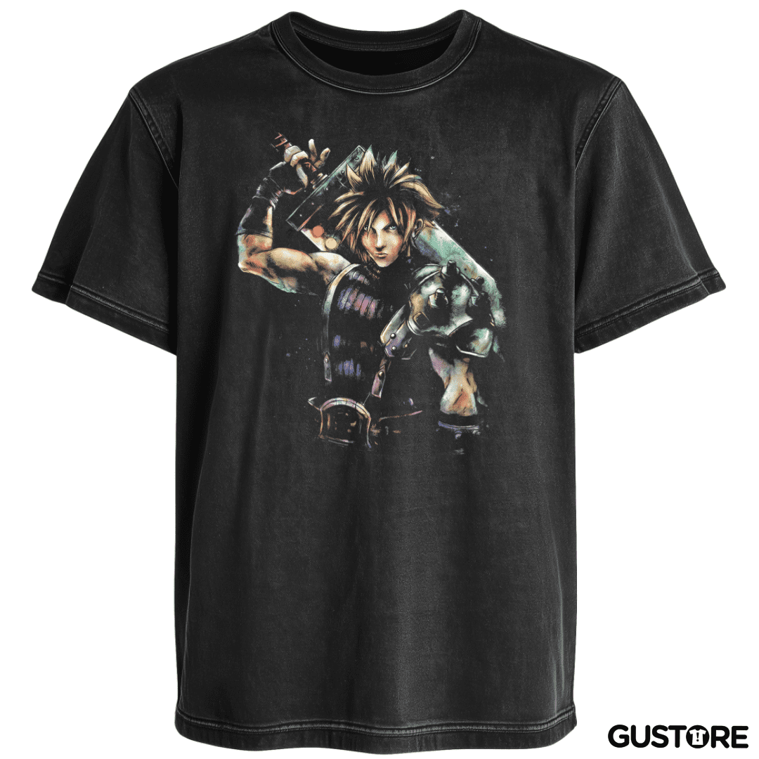 Polera desgastada Cloud Strife