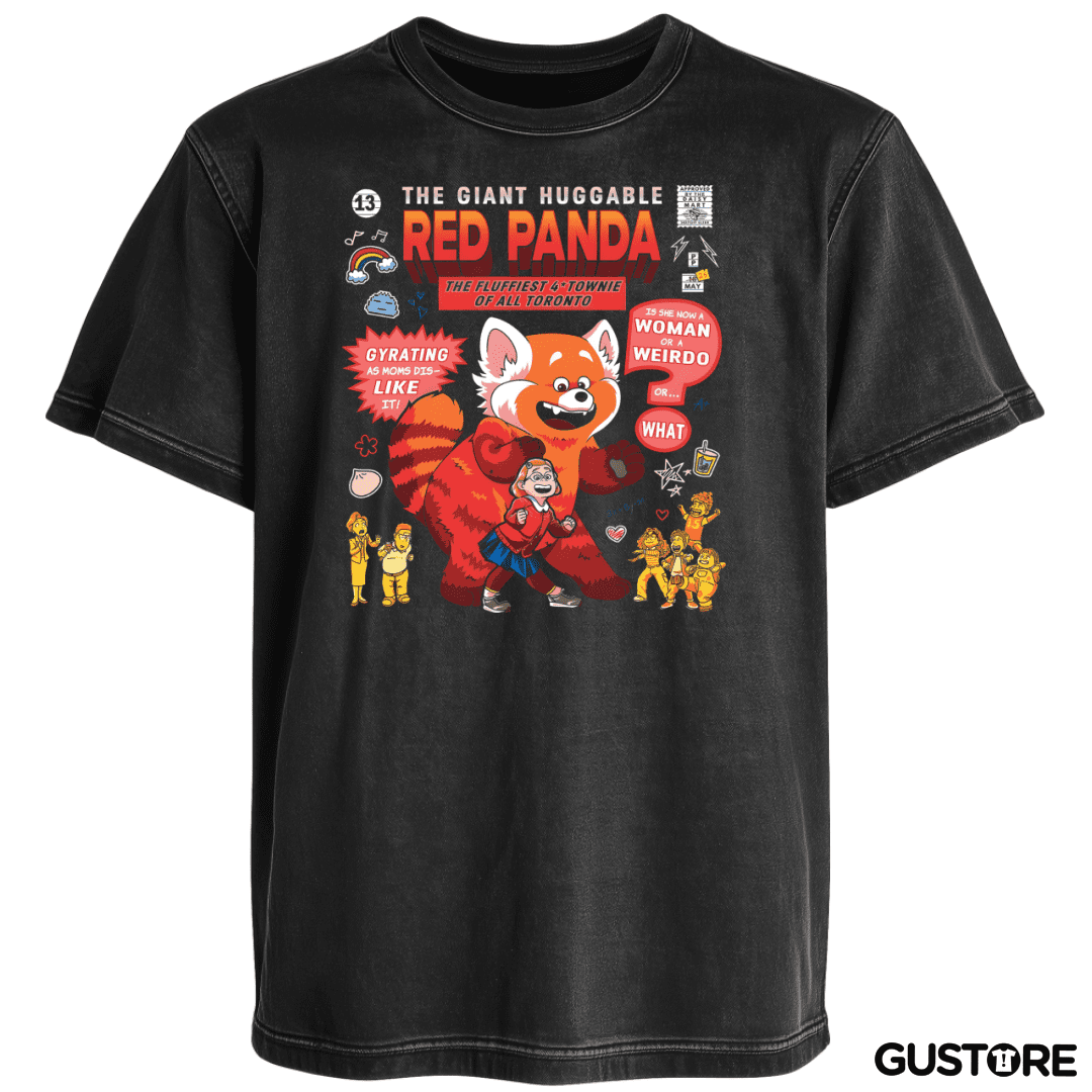 Polera desgastada Red Panda