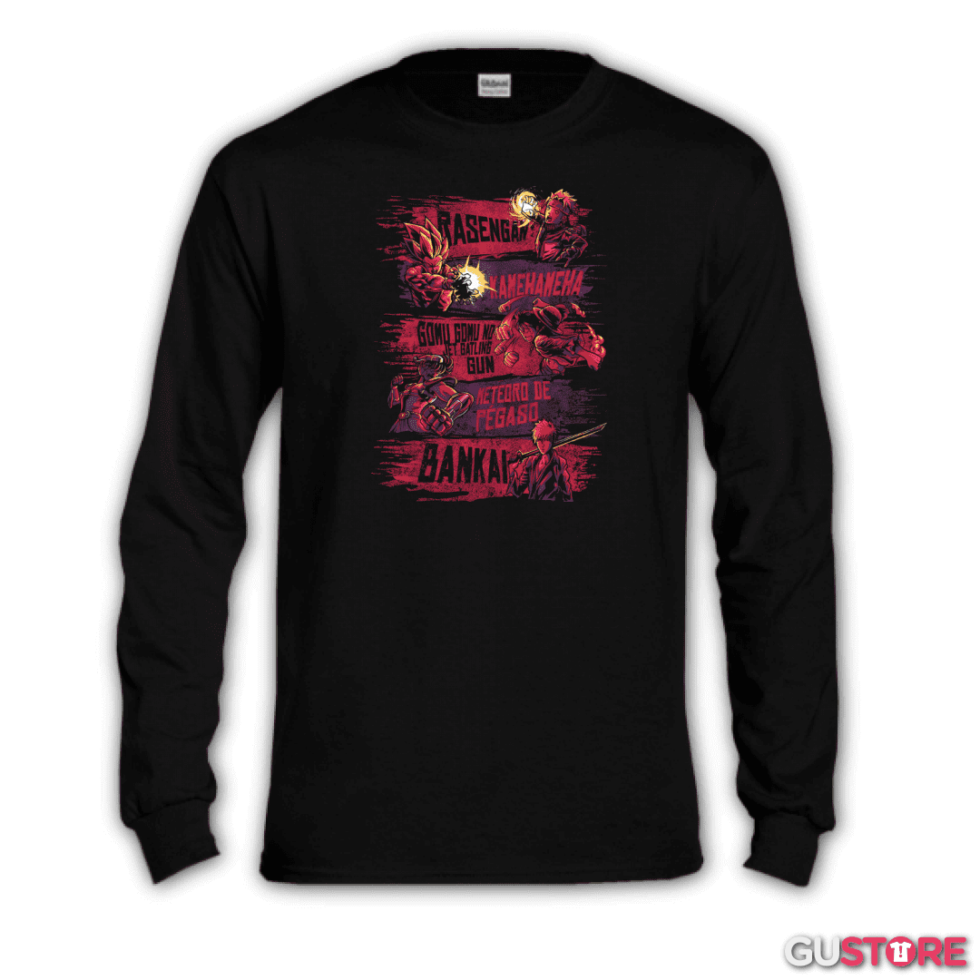 Polera manga larga Poder del Anime