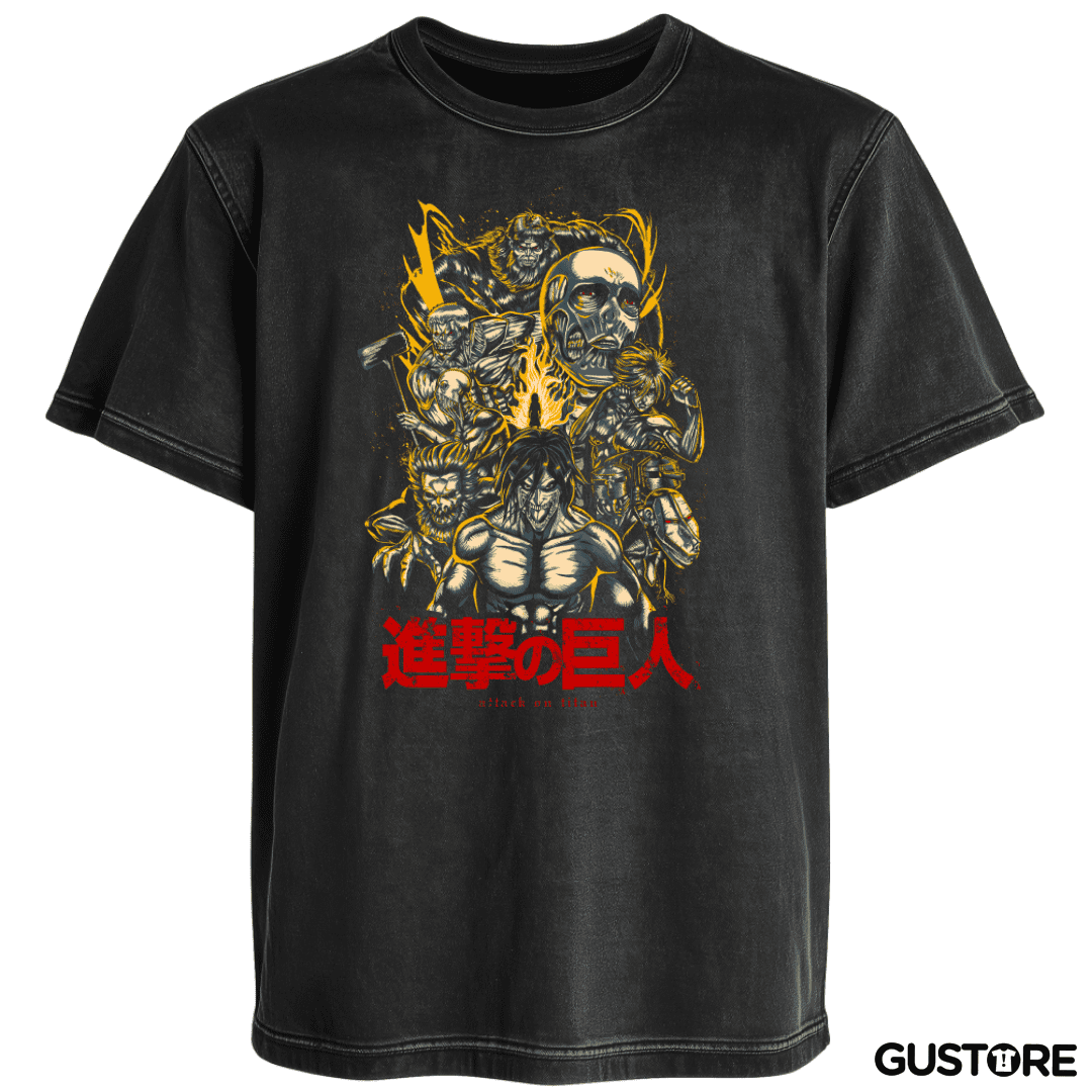 Polera desgastada Ataque de Titanes