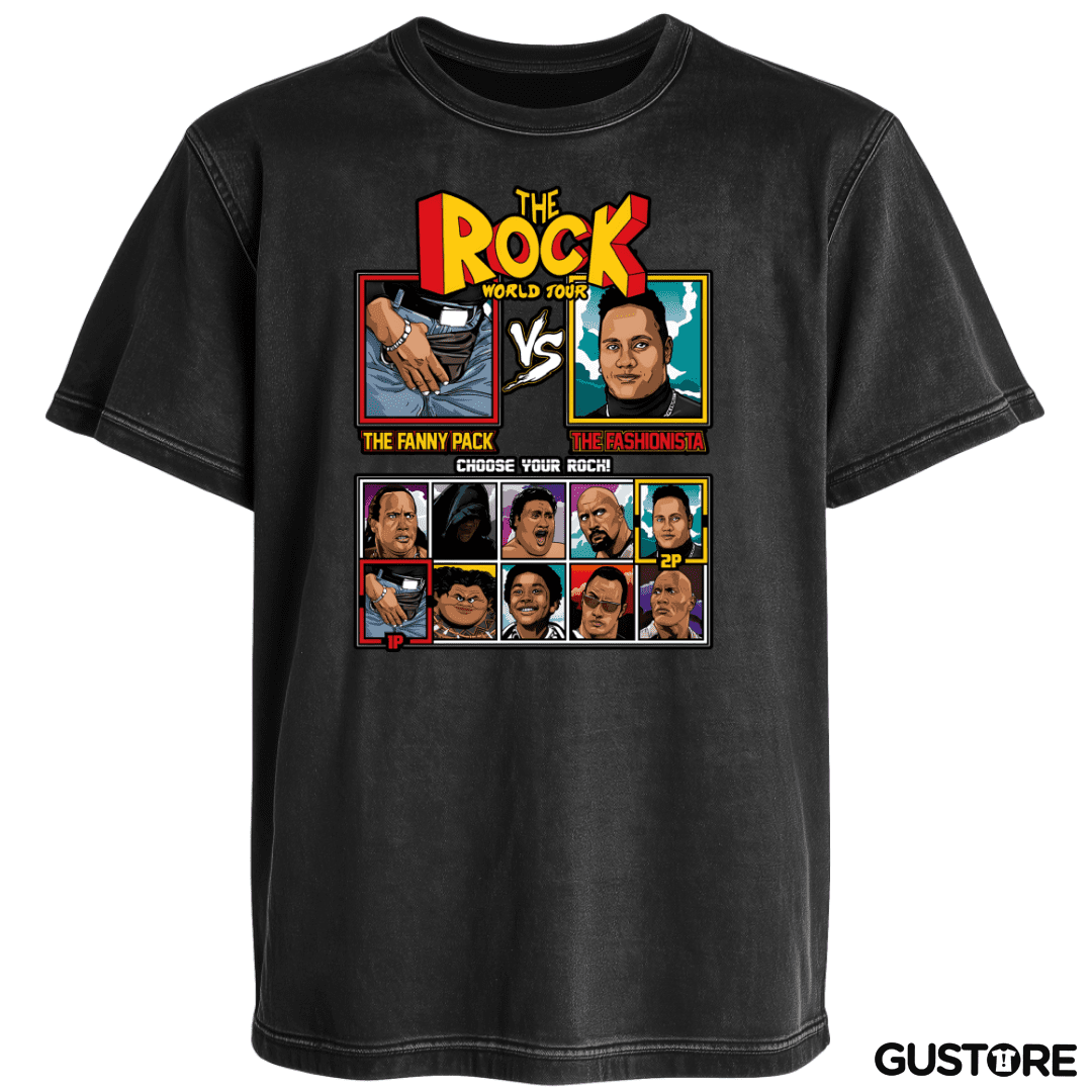 Polera desgastada The Rock Vs