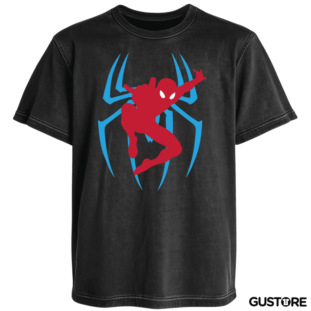 Polera desgastada Araña con muñeco