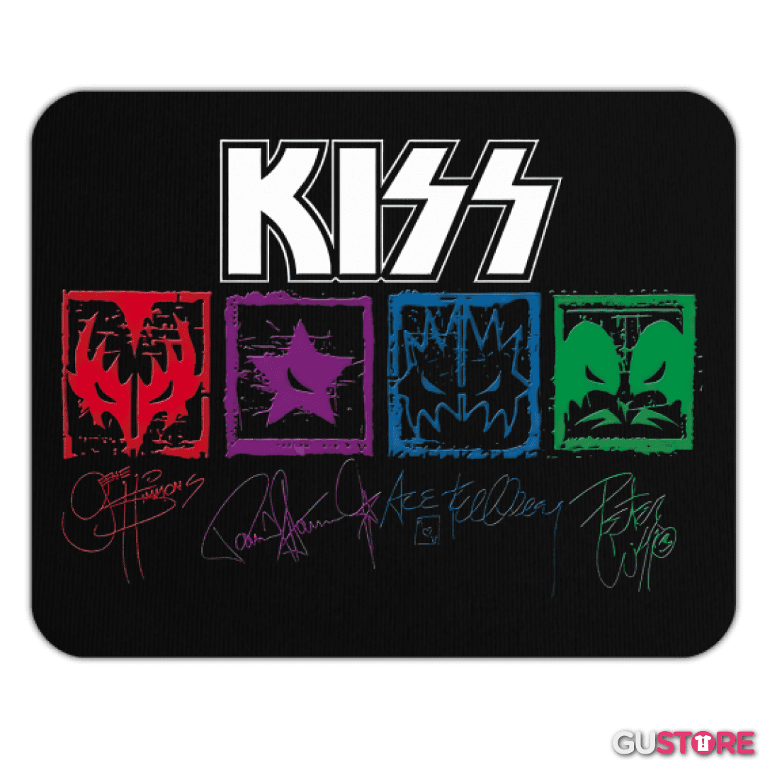 Mousepad Kiss autografiada