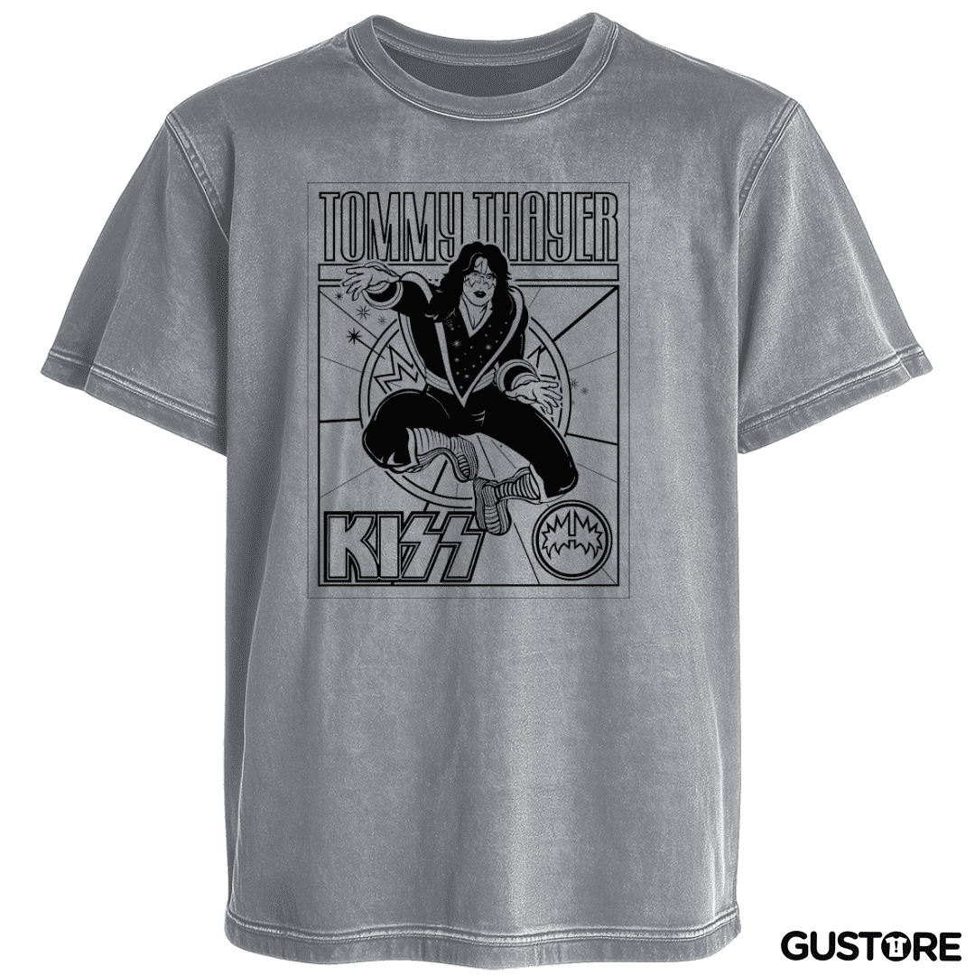 Polera desgastada Tommy thayer
