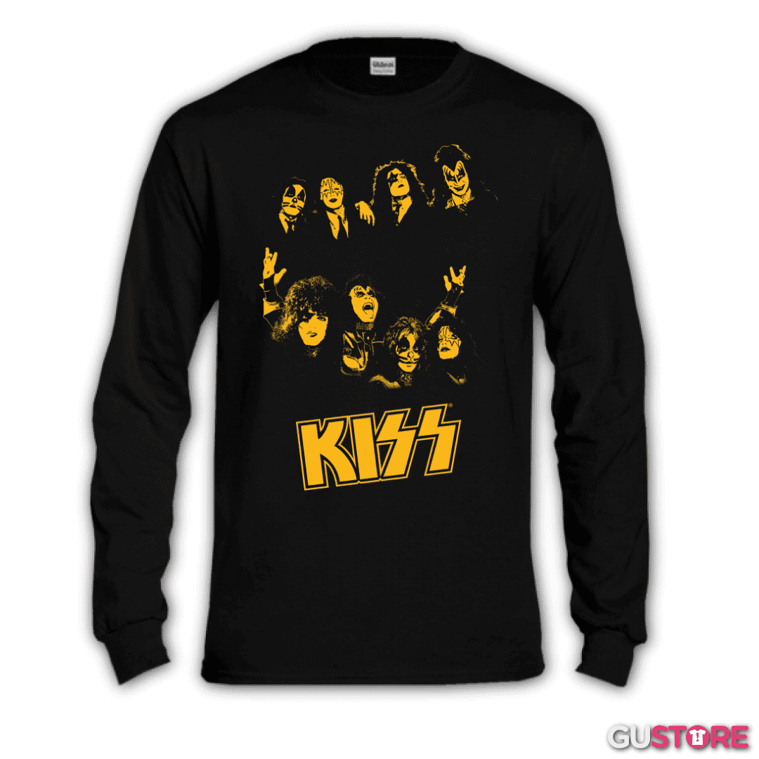 Polera manga larga Vintage Kiss