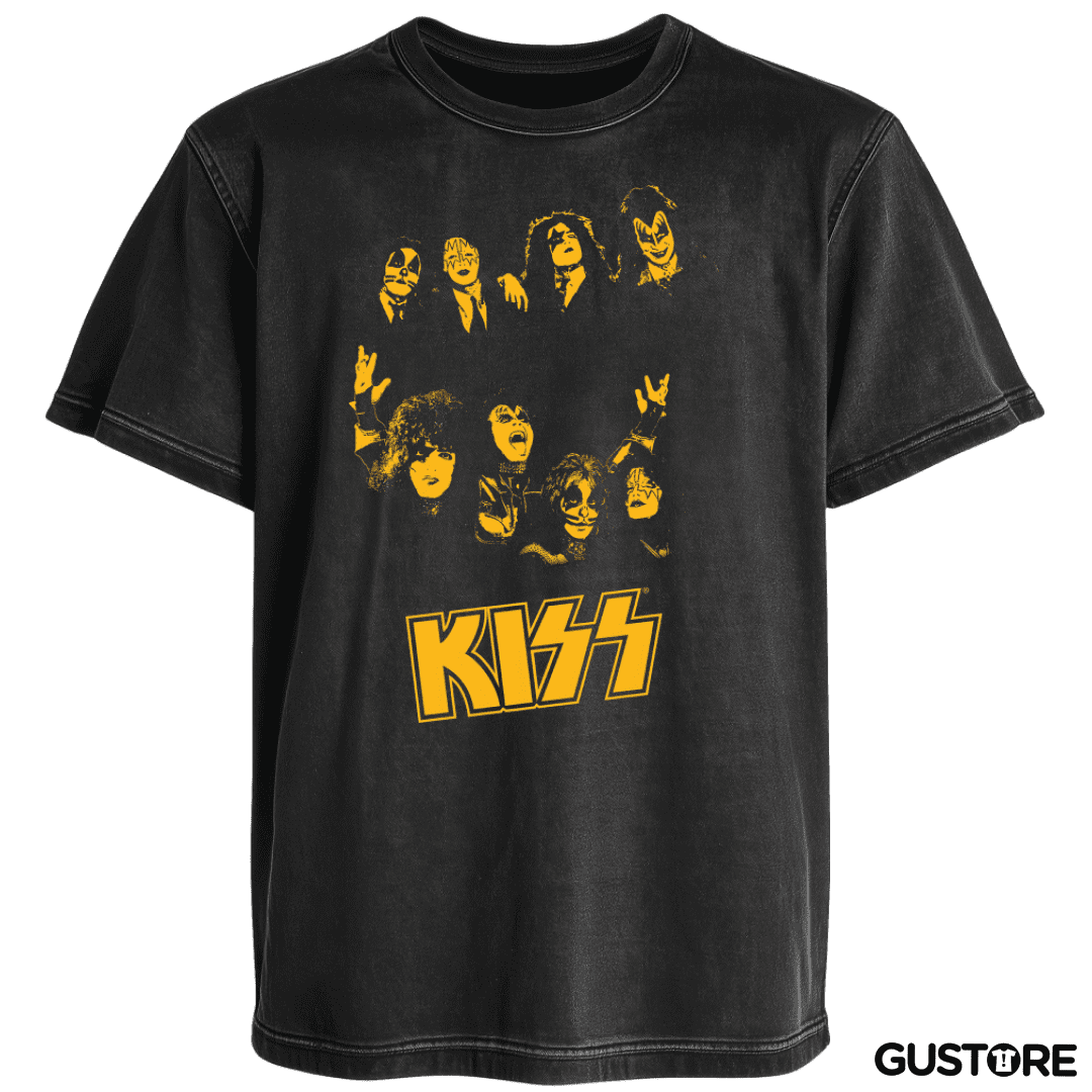 Polera desgastada Vintage Kiss
