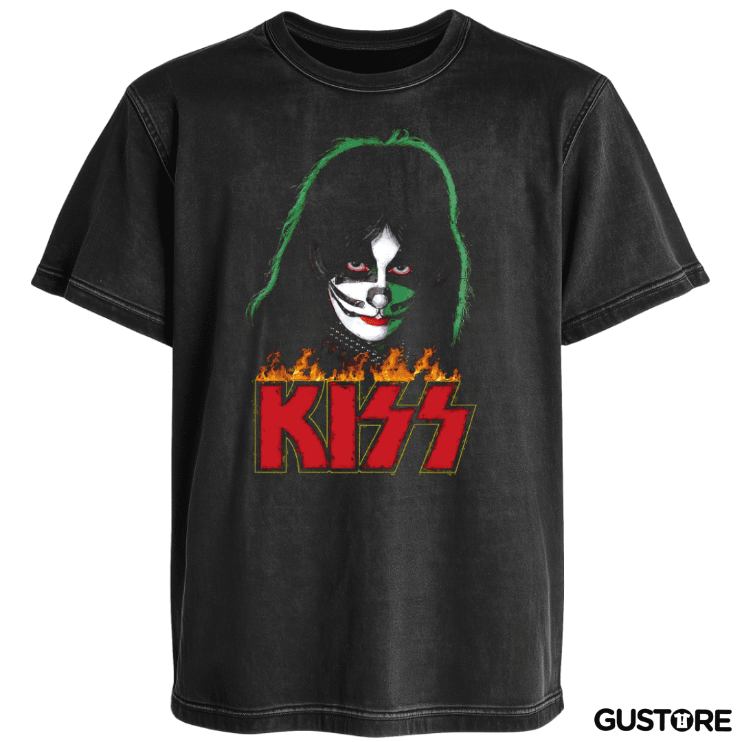 Polera desgastada The Cat