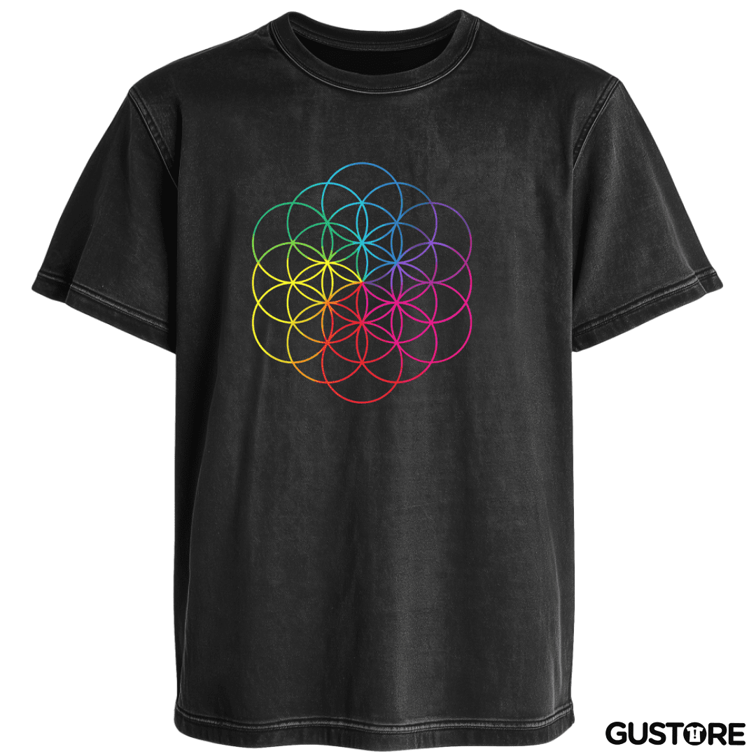 Polera desgastada Coldplay