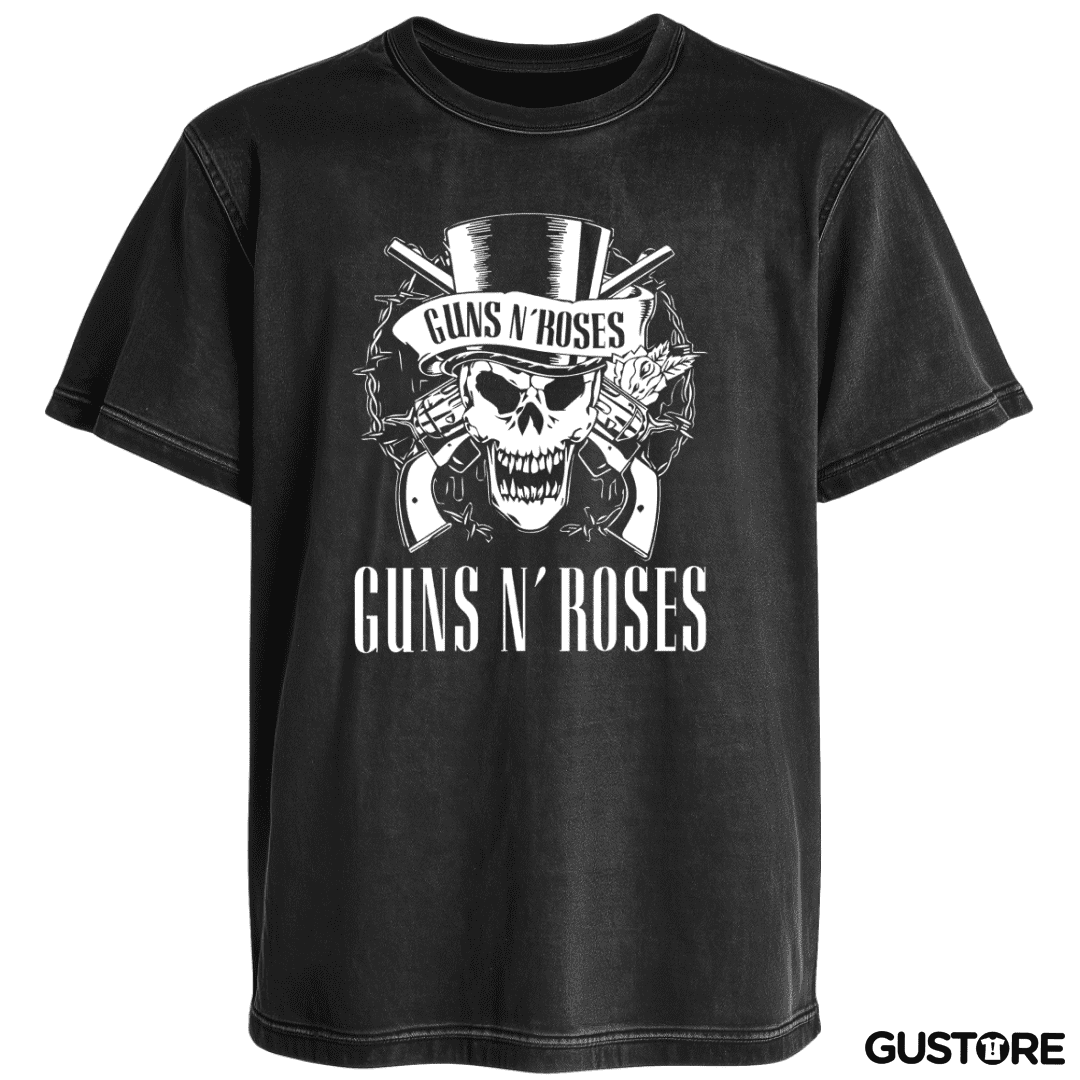 Polera desgastada Guns n Roses Calaca