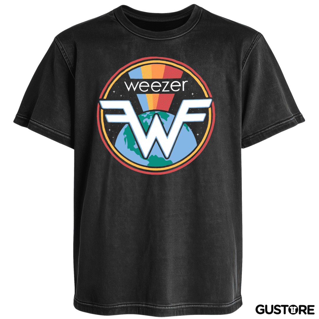 Polera desgastada Retro Weezer