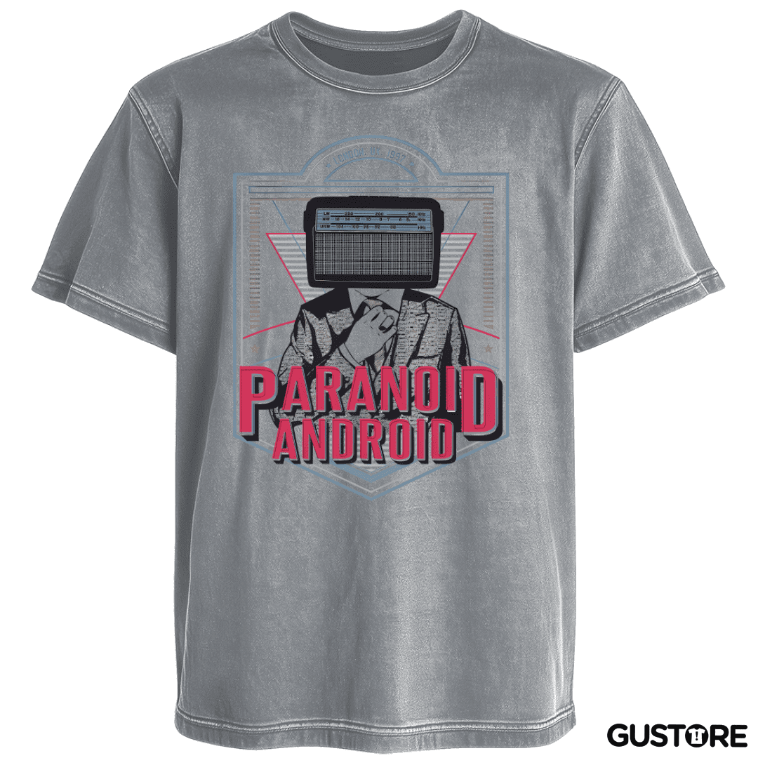Polera desgastada Paranoid Android