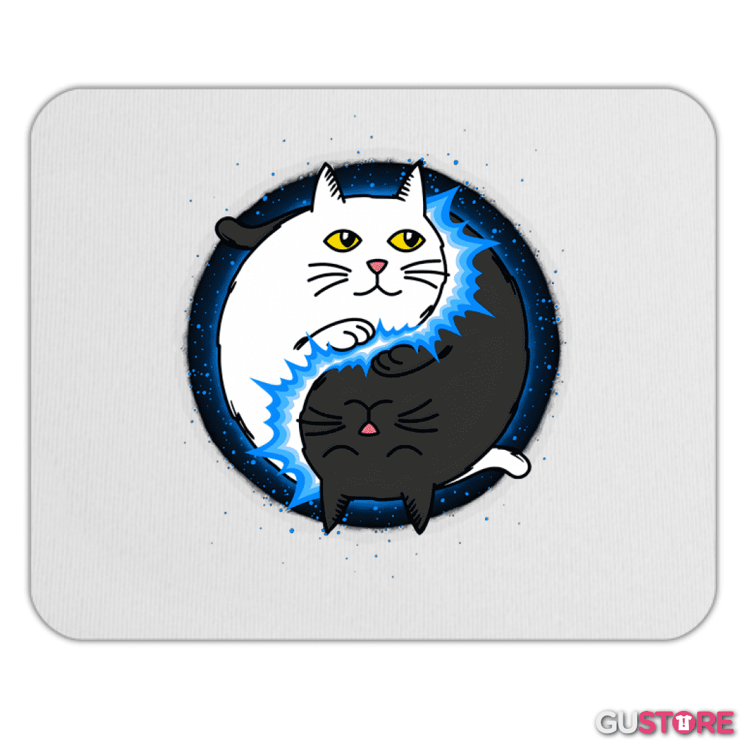 Mousepad Yin Yang cat