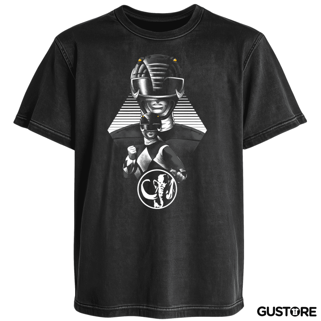 Polera desgastada Black Ranger