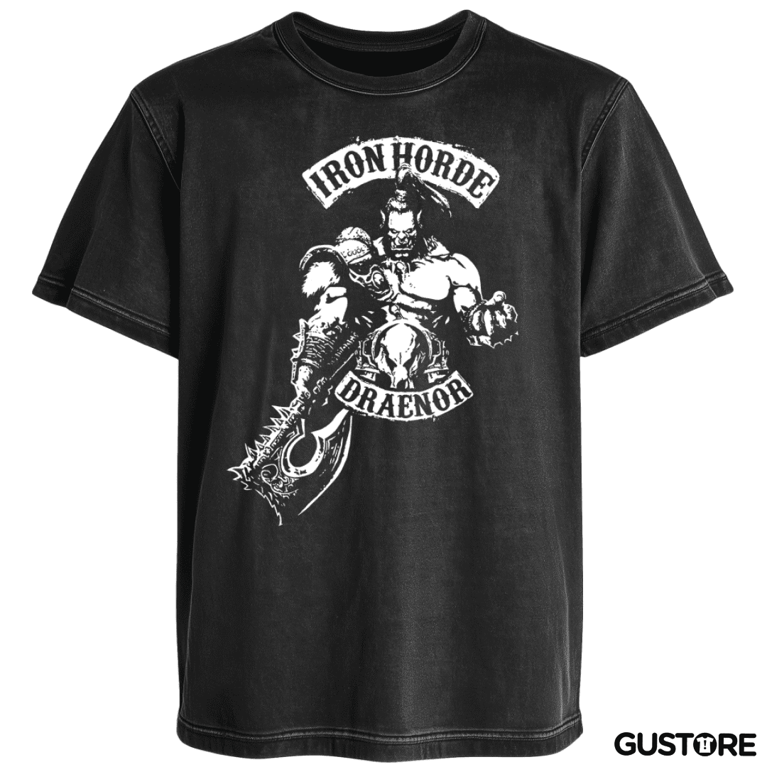 Polera desgastada Horda de hierro