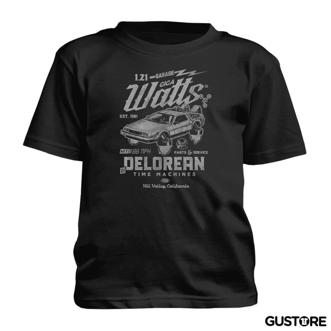 Polera de niño Delorean Garaje