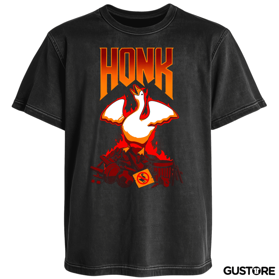 Polera desgastada Honk