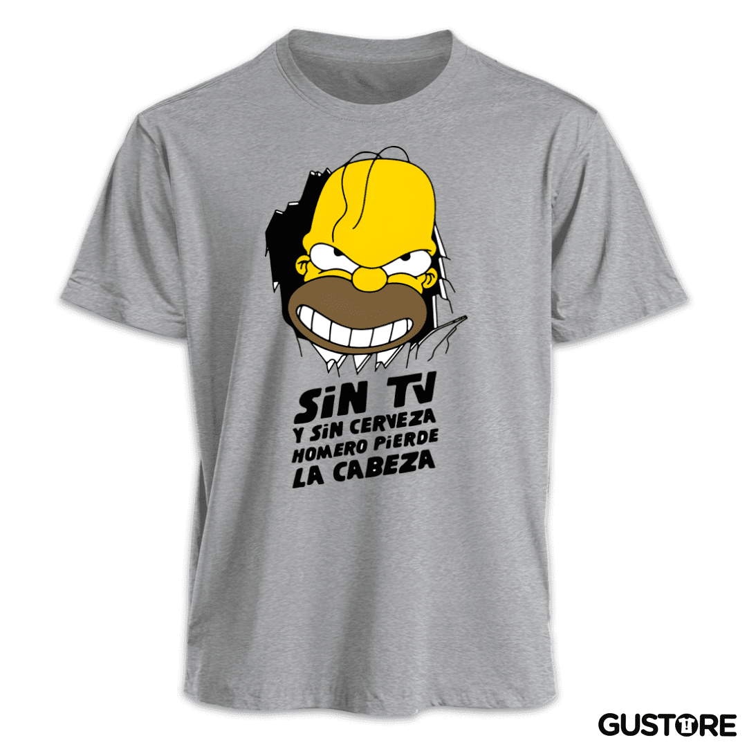 Polera Homero Pierde la Cabeza
