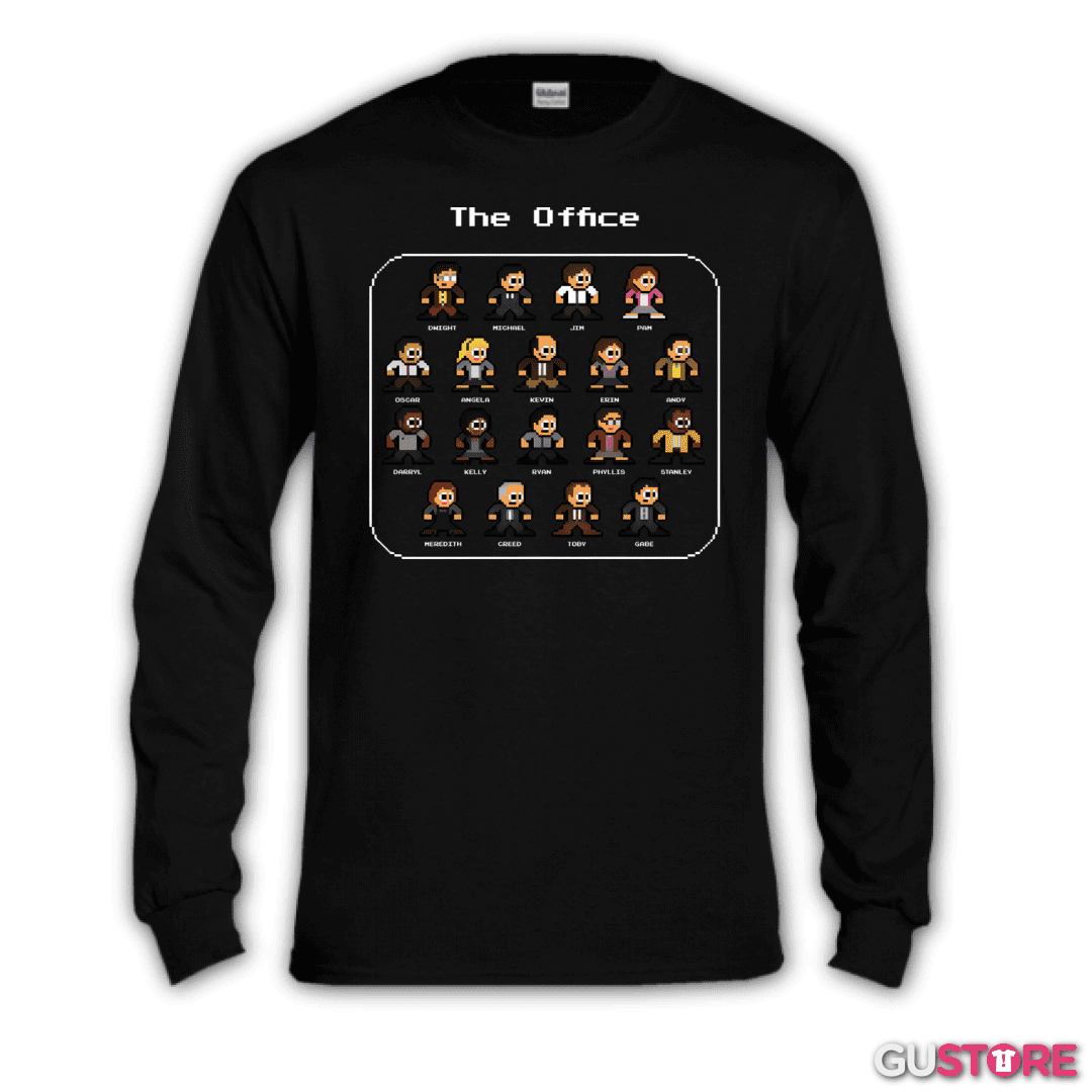Polera manga larga The Office 8bits